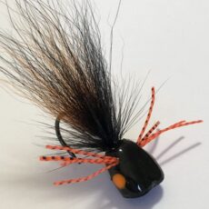 BWCflies Mini Foxy Popper - Black / Orange