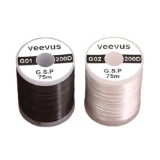 Veevus GSP Fly Tying Threads, Black and White
