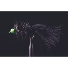 MTP Woolly Bugger - Black with Fl Green Bead (FGB)