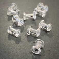 Hareline Flat End Eye Glass Rattles 3mm