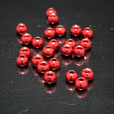 FlyFinz Brass Beads Metallic Red - 25 per packet