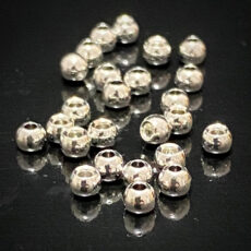 FlyFinz Brass Beads Silver - 25 per packet