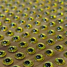 Bugtown Fly Tying Baitfish Eyes - 3D 5mm Gold