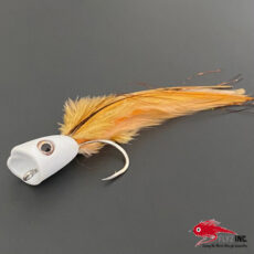 Betts Marathon Wiggle Popper Fly Popper, Sz 10 WhiteBlackWhite, Floating  401-10-1