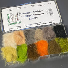 Hareline Most Popular Dubbing Dispenser - 12 colours