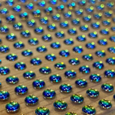 Iridescent 3D Baitfish Eyes 4mm