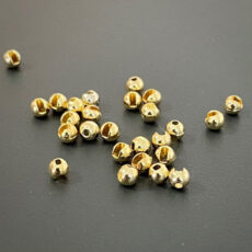 Flyfinz SLOTTED Tungsten Beads Gold - 25 per packet