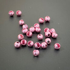 Flyfinz SLOTTED Tungsten Beads Metallic Pink - 25 per packet