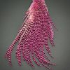 Ewing Hackle Wooly Bugger Patch Pink Grizzly used for fly tying
