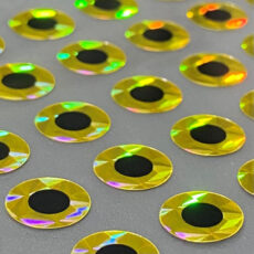 Bugtown Fly Tying Baitfish Eyes - Gold