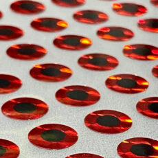 Bugtown Baitfish Eyes - Flat - Red