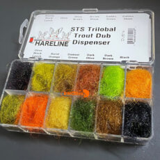 Hareline STS Trilobal Dubbing Dispenser - 12 colours