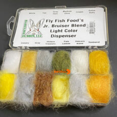 Hareline Fly Fish Food's Junior Bruiser Blend Light Colour Dubbing Dispenser