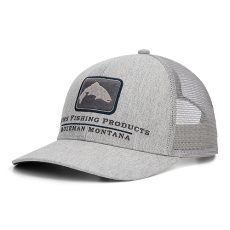 Simms Trout Icon Double Haul Trucker Cap in Hopper Head Heather colour