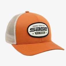 Sage Hand Crafted Trucker Logo hat for fly fishing