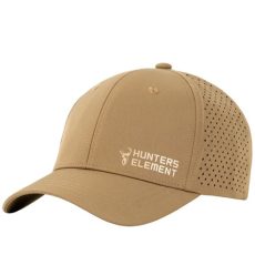 Hunters Element Eclipse Vented Cap Caramel front view of hat