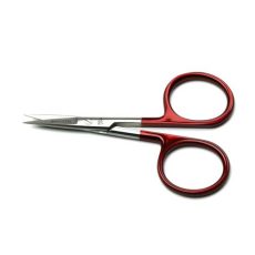 Smhaen fly tying scissors with red handles