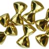 Todds Tungsten Hourglass Dumbbell Eyes Gold for fly tying